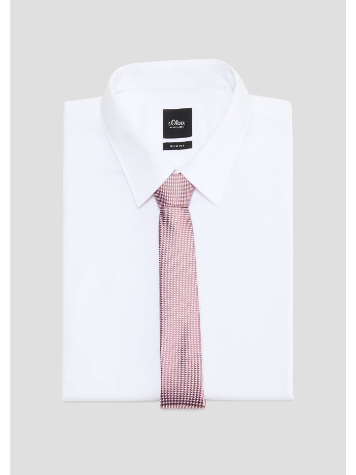 s.Oliver BLACK LABEL Krawatte in Grau-rot günstig kaufen 1