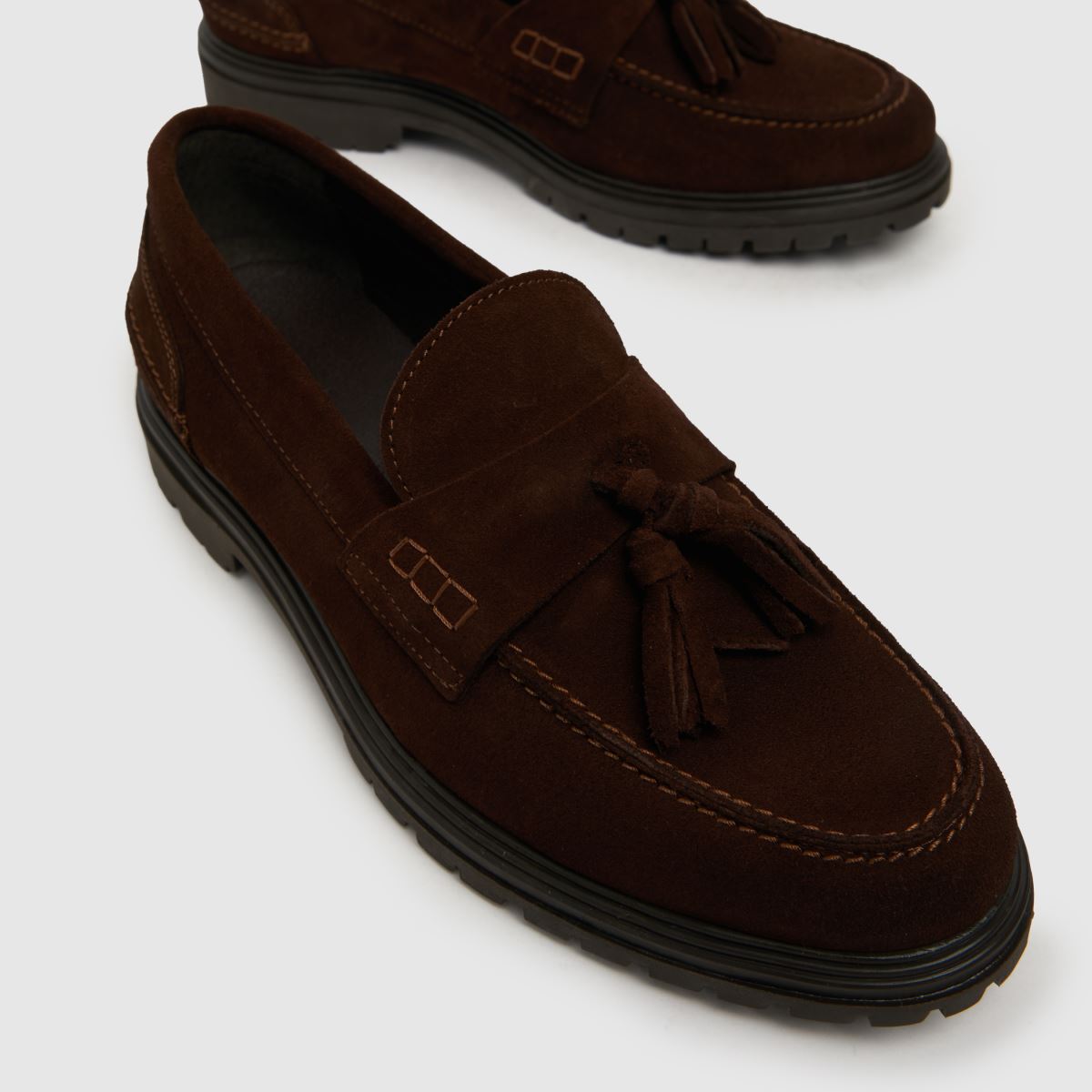 Schuh Pierre vastag mokaszincipő barna színben