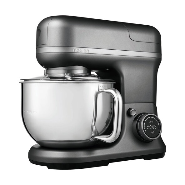 Küchenmaschine Digital, mit Eisschüssel, 4 in 1, titan (MD 18440)