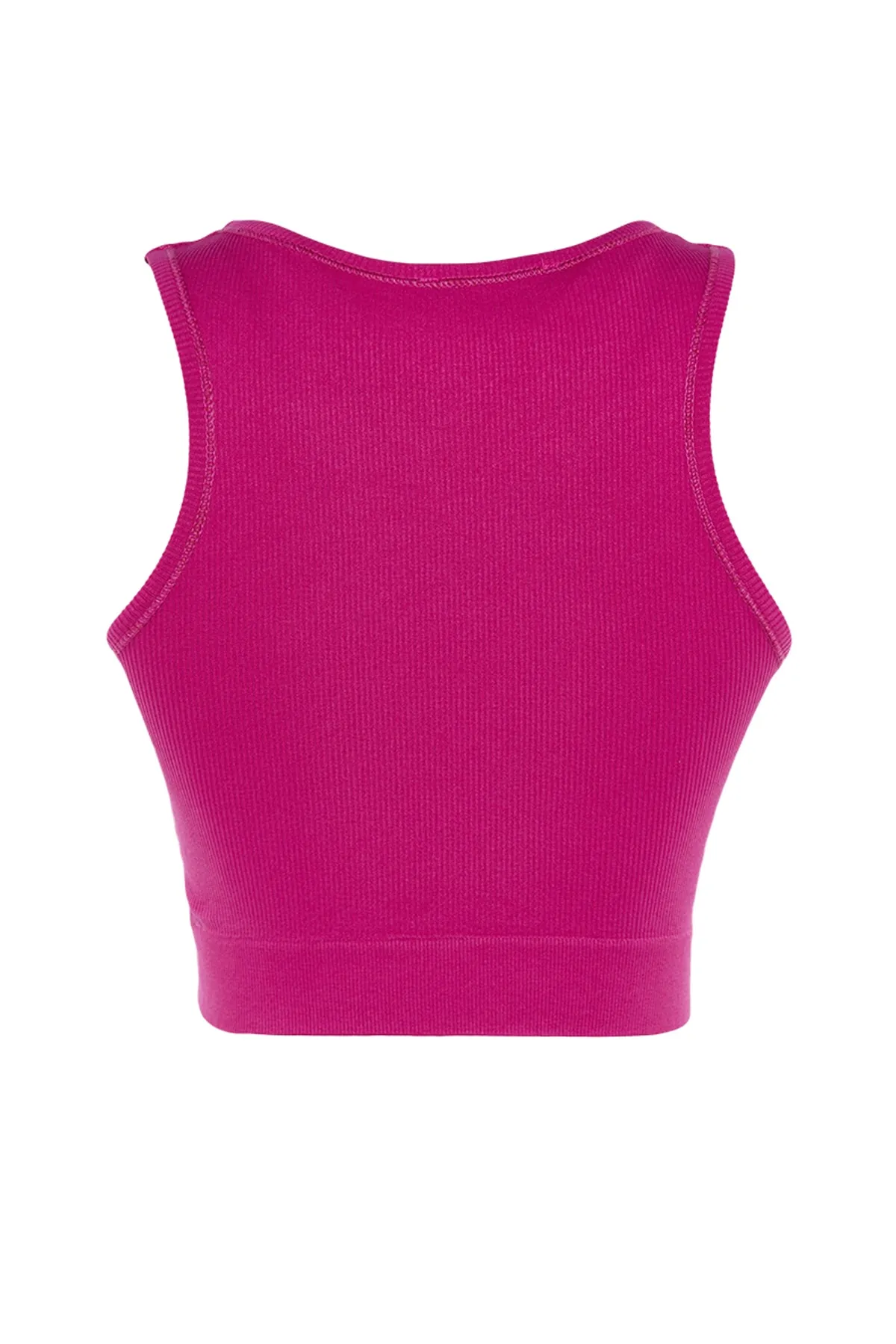Trendyol Collection  Fuchsia Nahtloser/Nahtloser, leicht stützender/formender gestrickter Sport-BH TWOSS21SS0024