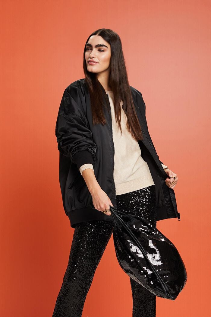 Pullover mit Fledermausärmeln und Glitzereffekt, LENZING™ ECOVERO™