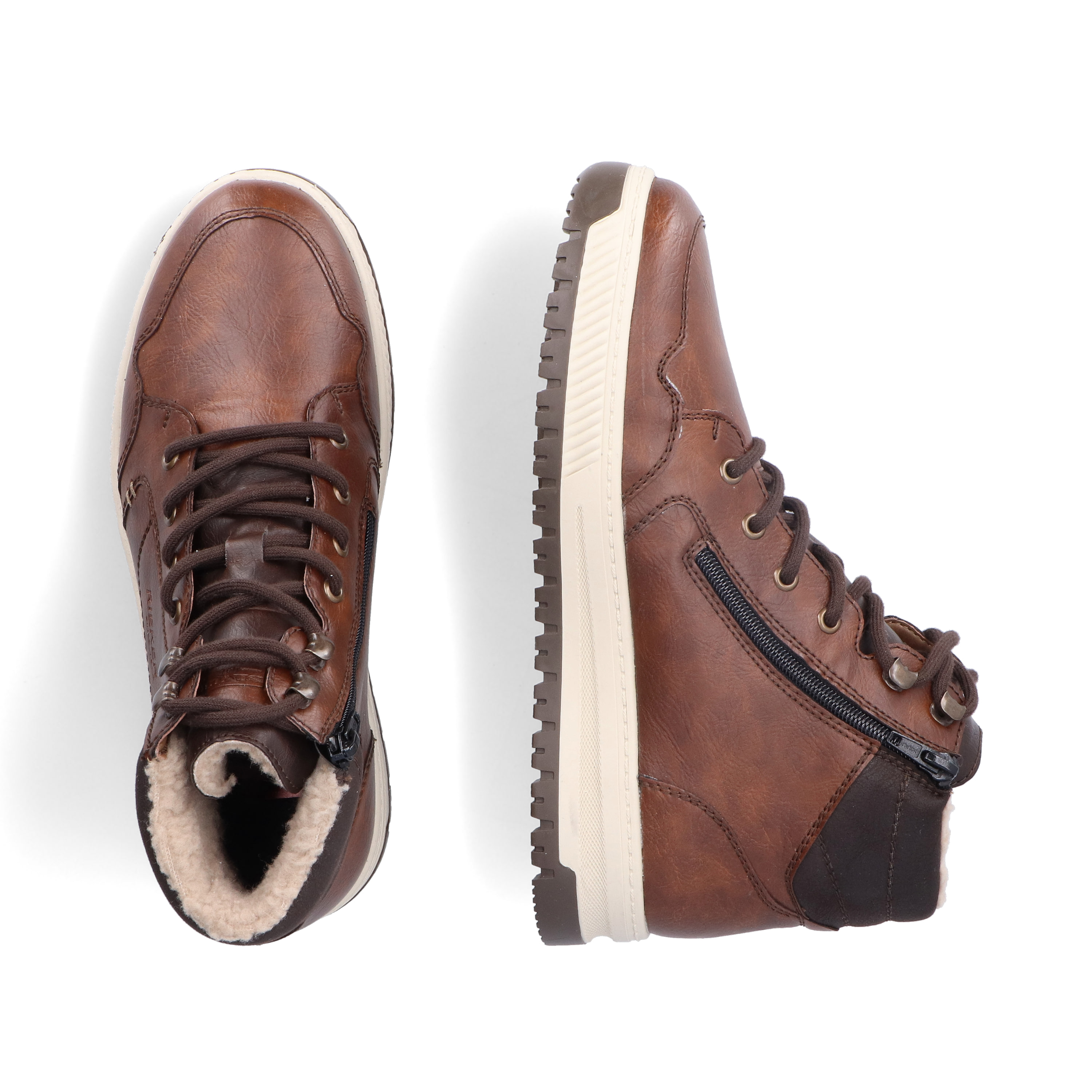 Rieker Herren Schnürstiefel nussbraun