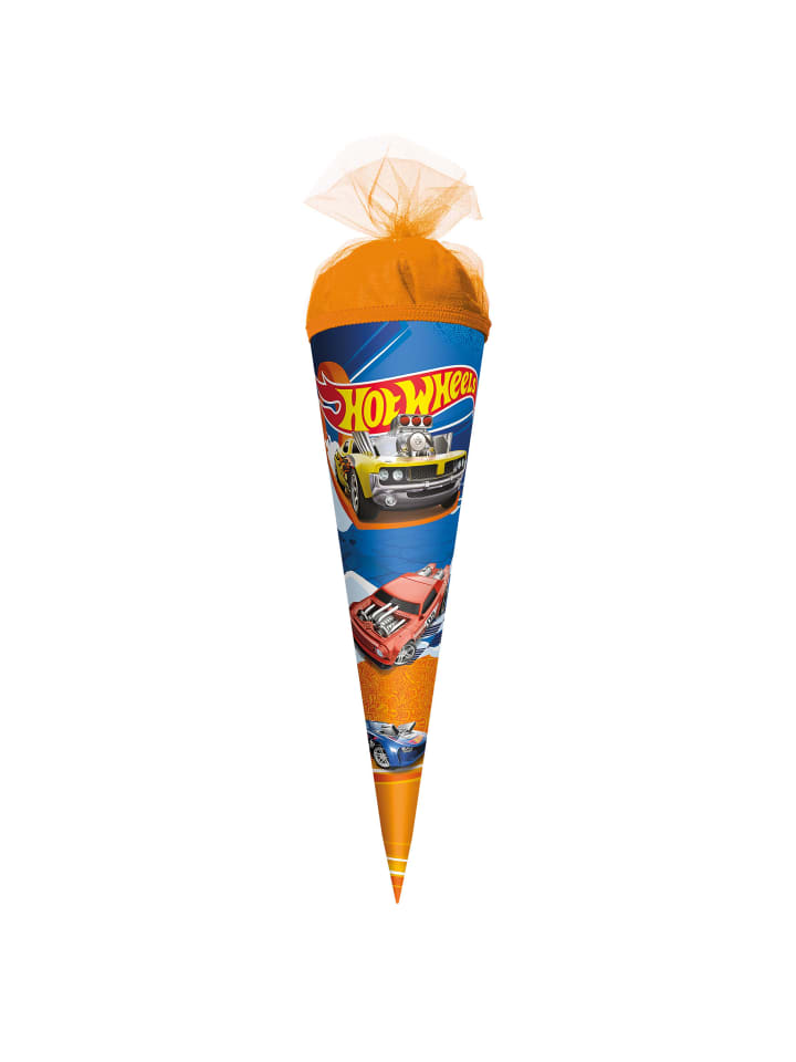 ROTH Geschenk-Schultüte klein Hot Wheels 50 cm rund in Orange günstig kaufen onesize