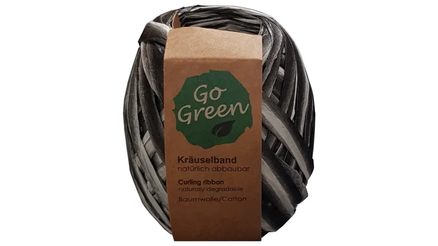 TRUBA GoGreen Raffia-Knäuel schwarz/weiß 30 m