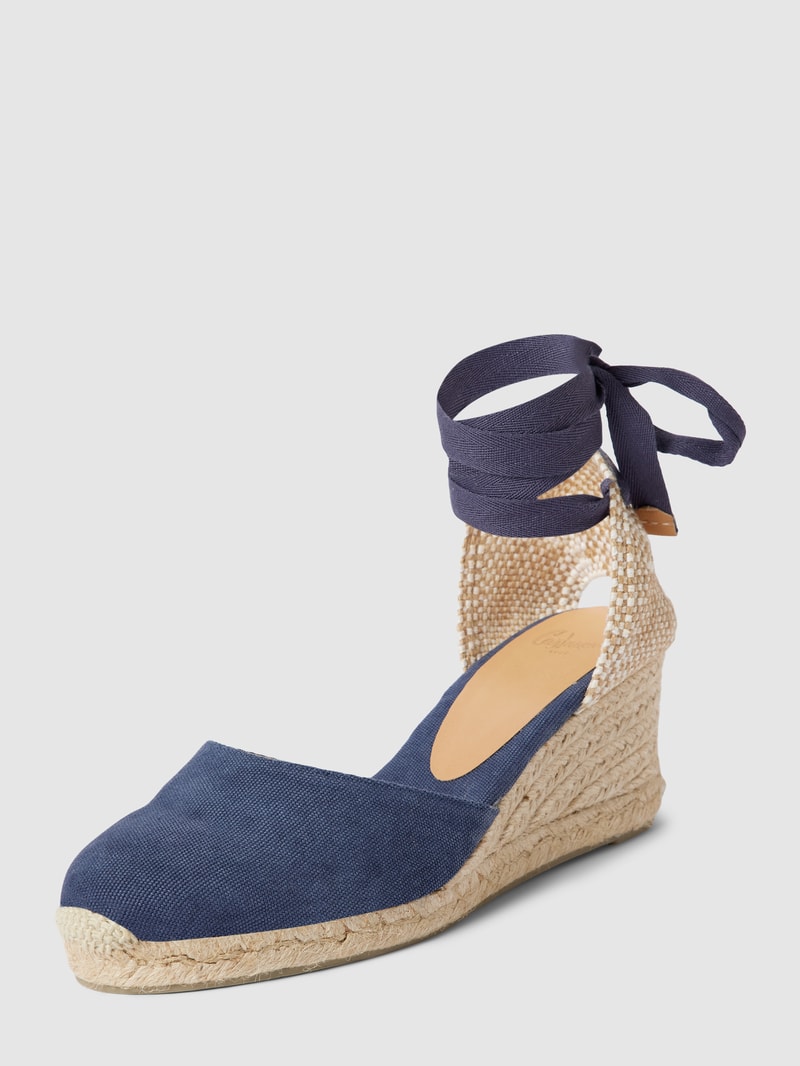Wedges mit Schnürverschluss Modell 'CARINA' in marineblau