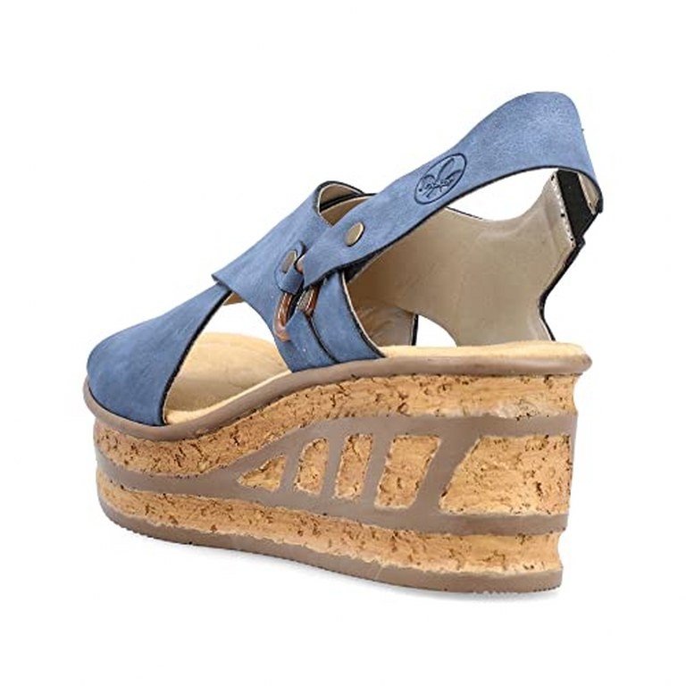 RIEKER Komfort Sandalen blau