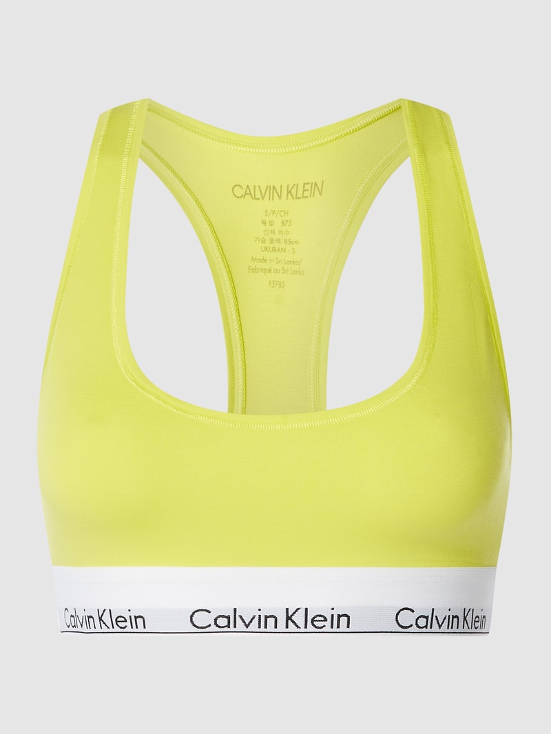 Bustier mit Stretch-Anteil in gelb