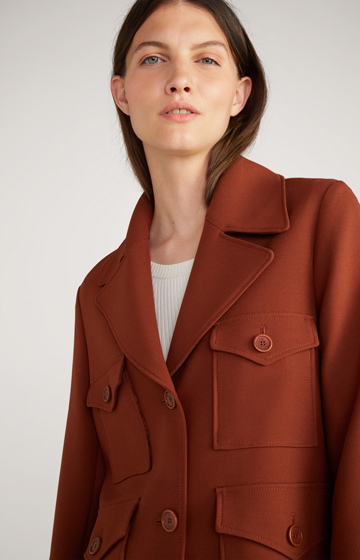 Blazer-Jacke in Kupferbraun
