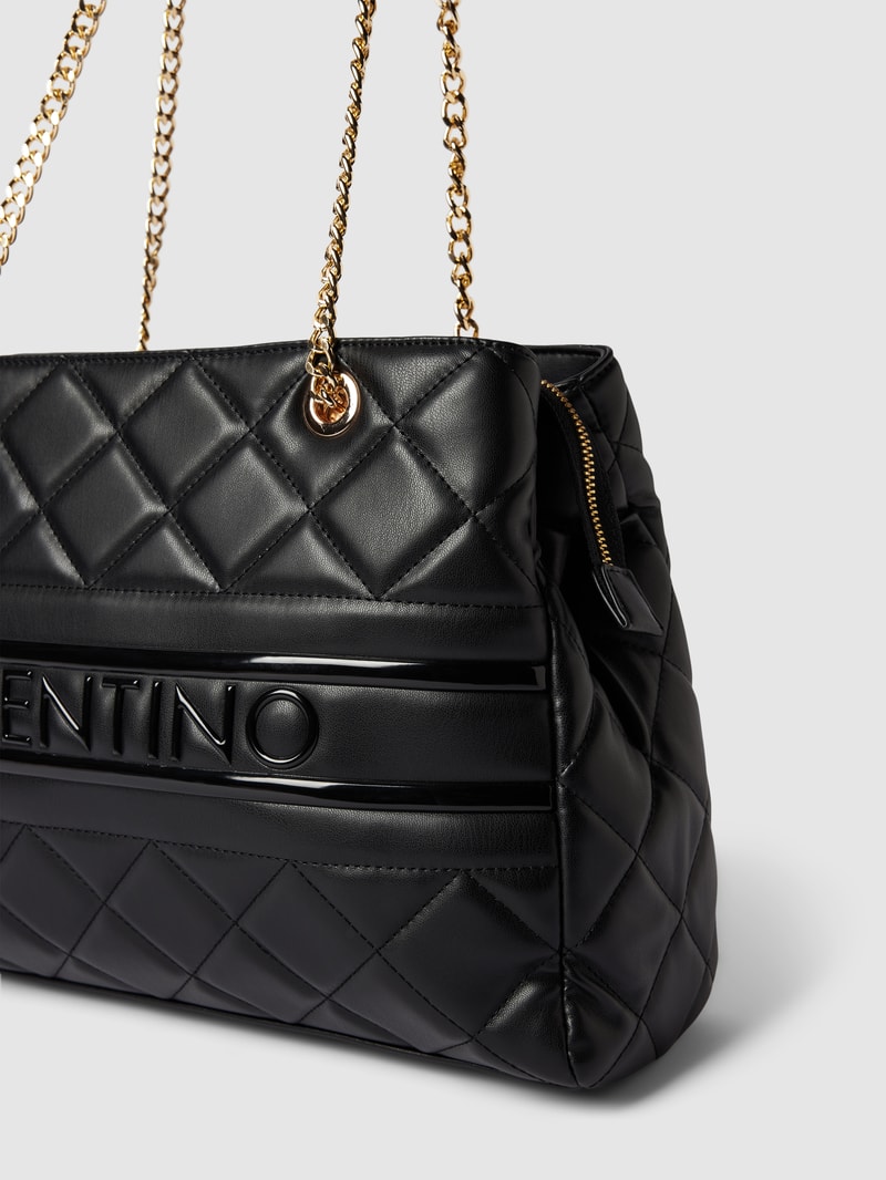 Handtasche mit Steppnähten Modell 'ADA' in black