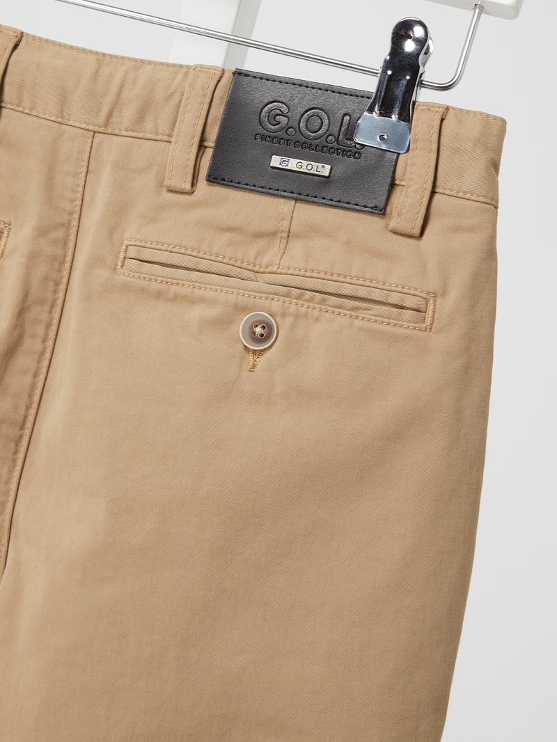 Chino mit Stretch-Anteil in beige