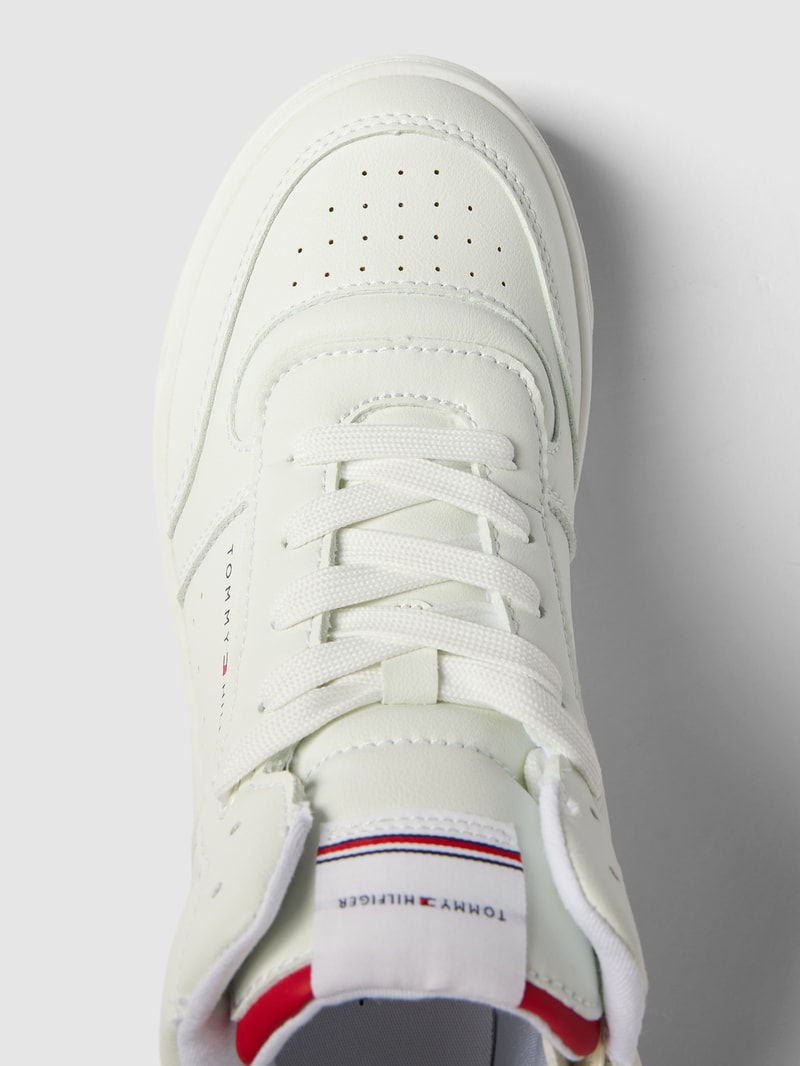 Sneaker mit Label-Details Modell 'PAULENE' in weiß