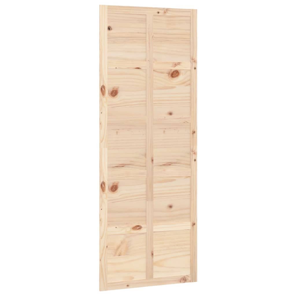 vidaXL Schiebetür Scheunentür 80x1,8x214 cm Massivholz Kiefer (1-St)