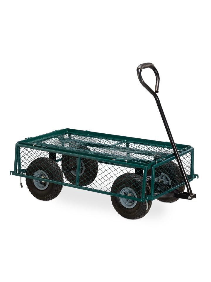 relaxdays Handwagen in Grün günstig kaufen onesize
