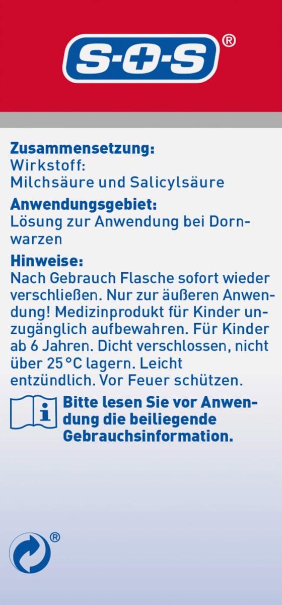 Warzen Entferner Dornwarzen-Ex, 10 ml