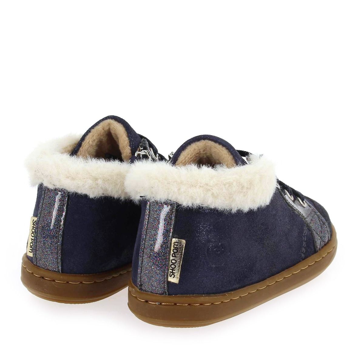 Shoopom  BOUBA ZIP HAIR H23 - Marine Blanc