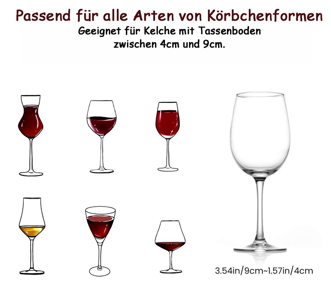 Sarfly Gläserhalter Schrankeinsatz Weinglashalter (1 St), für Familie Restaurant Hotel bar - Golden