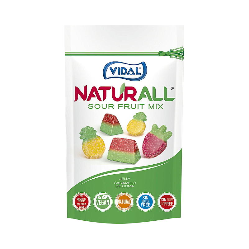 Natural sour fruit 180 g mix Vidal