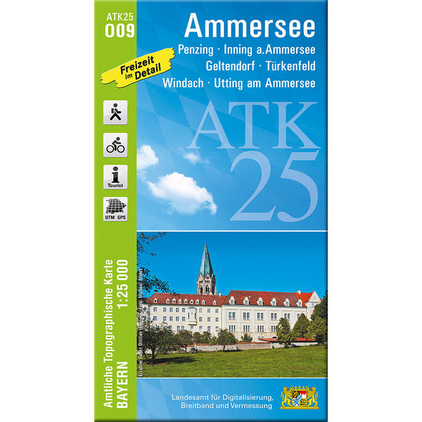 AMMERSEE 1 : 25 000 - Wanderkarte