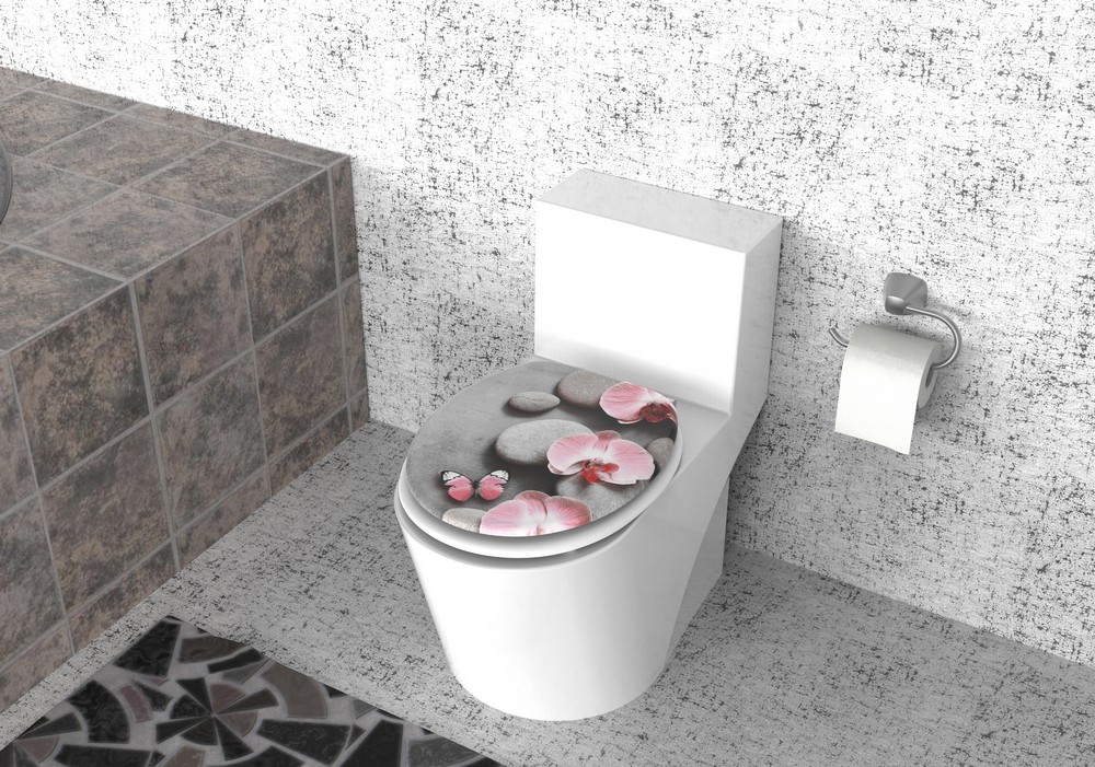 K&H Sanitary Duschwell MDF WC-Sitz 3D - Schmetterling