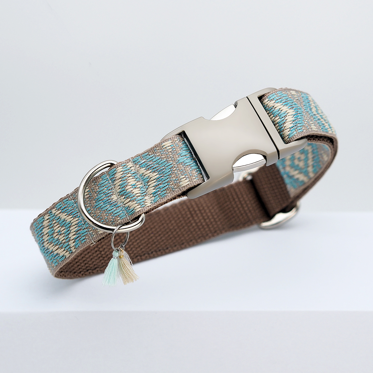 THE DOG IDEA Hundehalsbänder THE DOG IDEA Boho-Chic Halsband Sky M