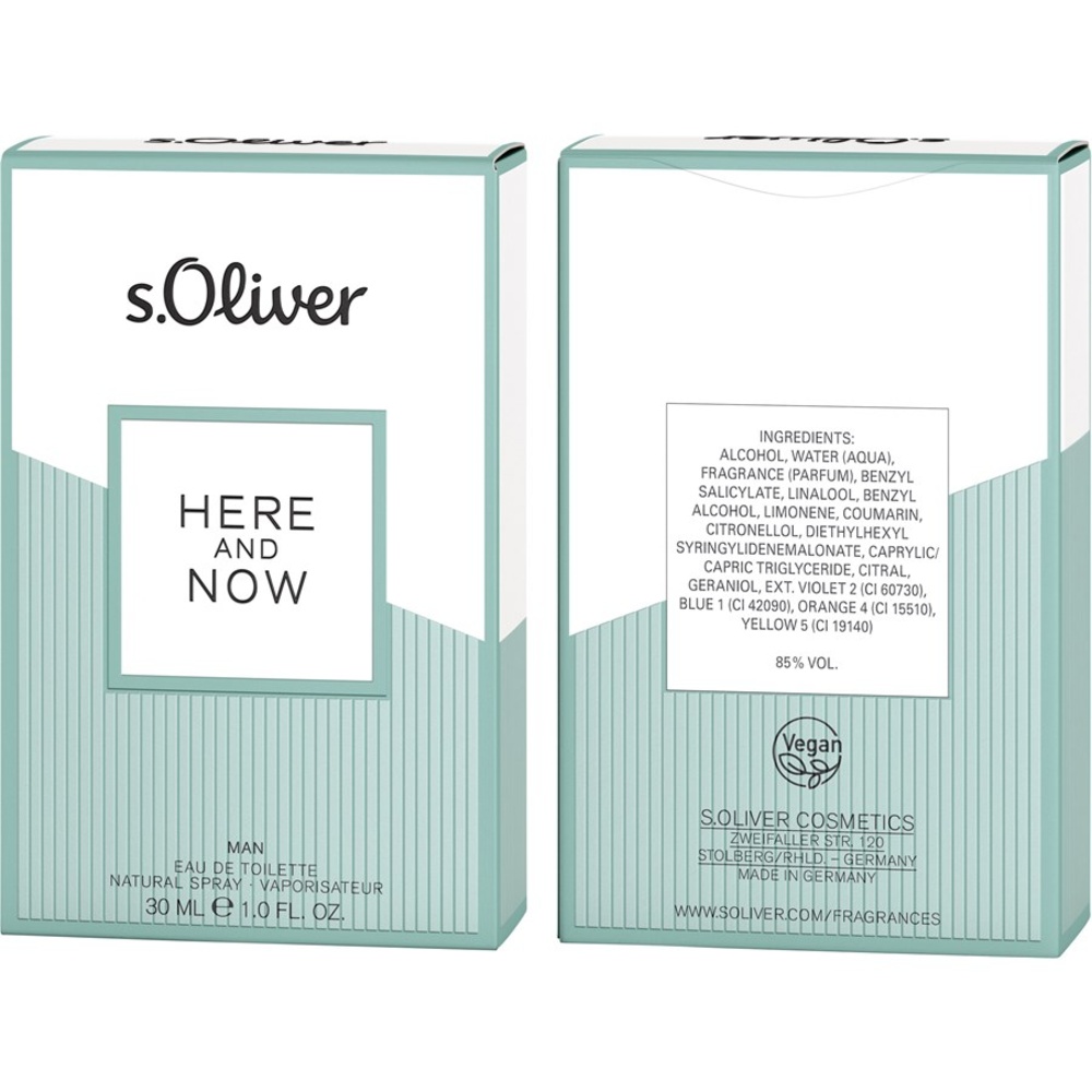 s.Oliver Here And Now Eau de Toilette Spray Parfum