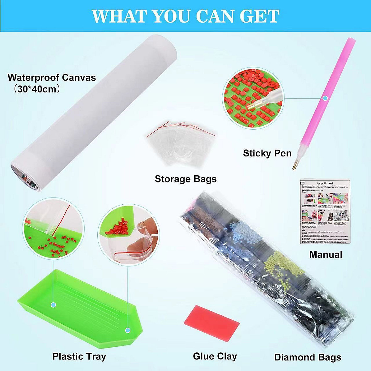DIY 5D Diamand Painting 2-teiliges Set