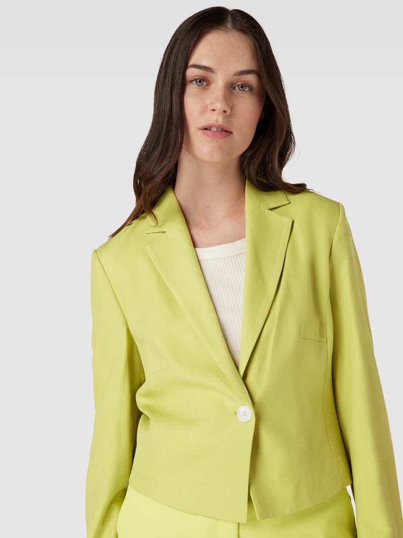 Blazer mit Reverskragen in hellgrün
