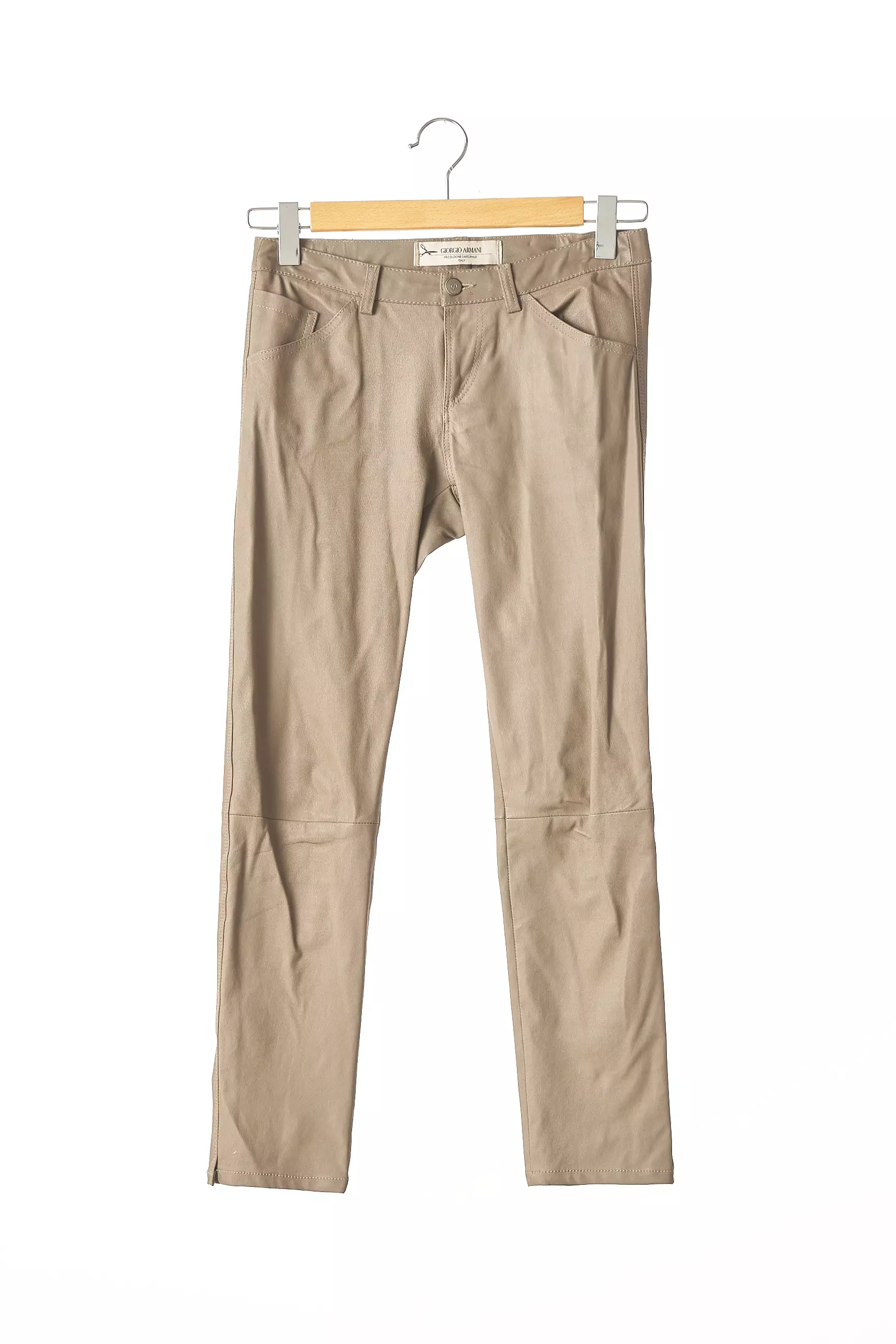 Armani Pantalons Slim Femme couleur marron