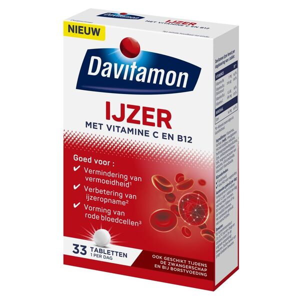 Davitamon Vas C- és B12-vitaminnal Tabletták 33 darab