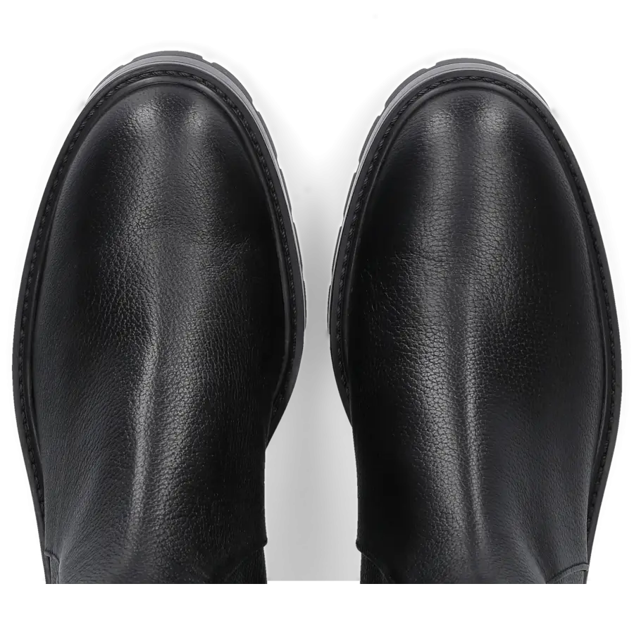Aquazzura - Stiefel WHITNEY BOOT FLAT Kalbsleder - schwarz
