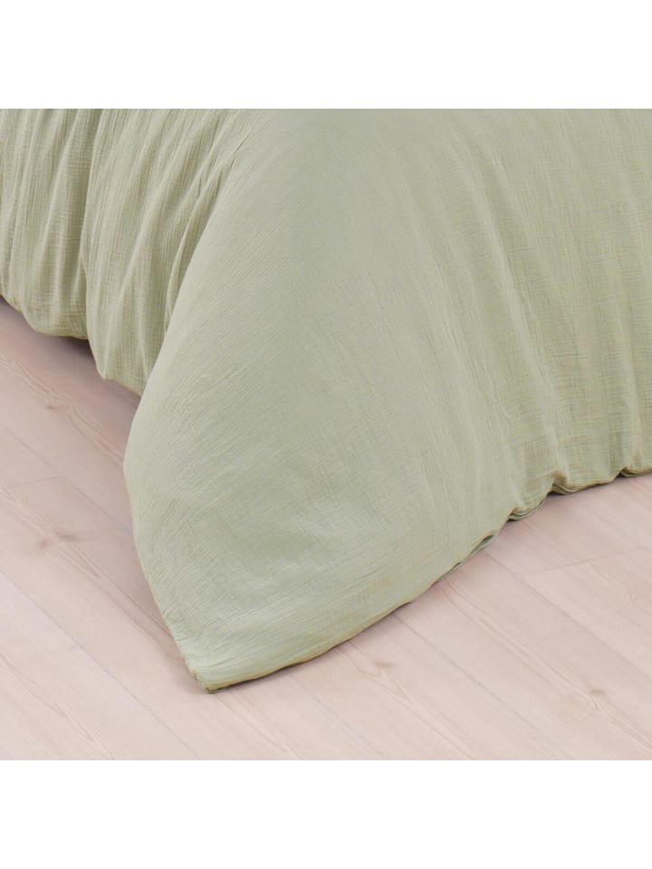Traumschlaf Bettwäsche Musselin Uni in grün günstig kaufen