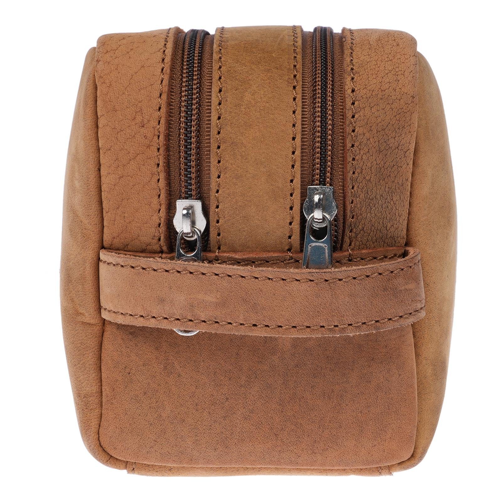 Christian Wippermann Kulturbeutel Leder Kulturbeutel Kulturtasche Kosmetiktasche