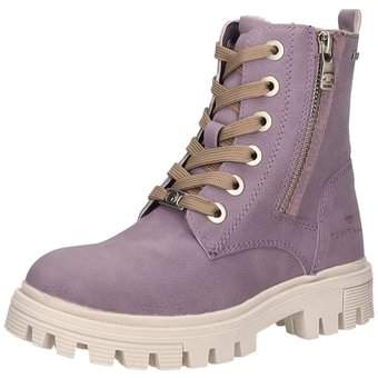 Tom Tailor Schnür Boots in lila