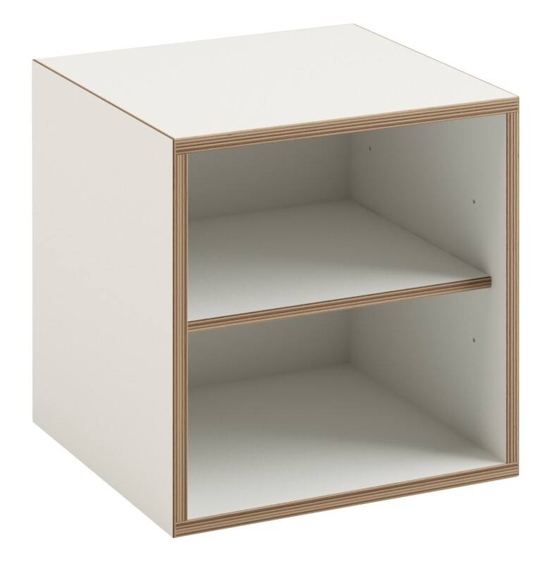 Bisley Möbelsystem BOB Fach mit Fachboden   Rückwand Weiß 400 x 380 x 400 mm