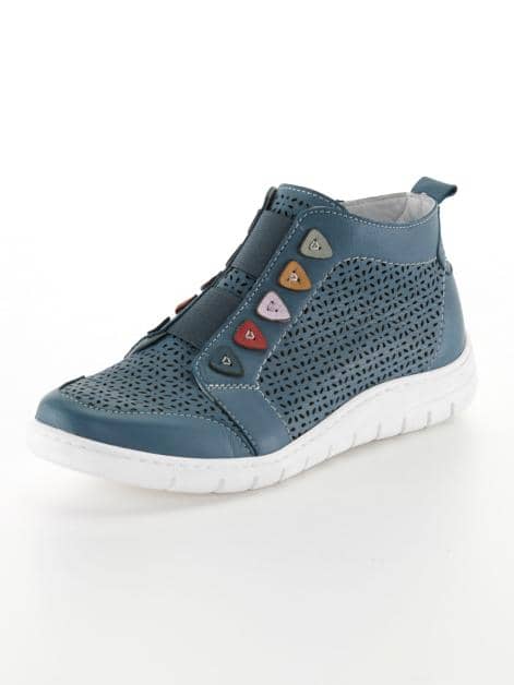 Stiefelette mit Lochung