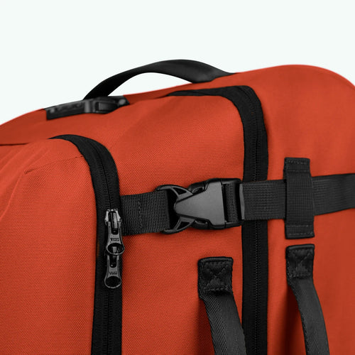 Kaikoura small orange 2-wheel soft suitcase
