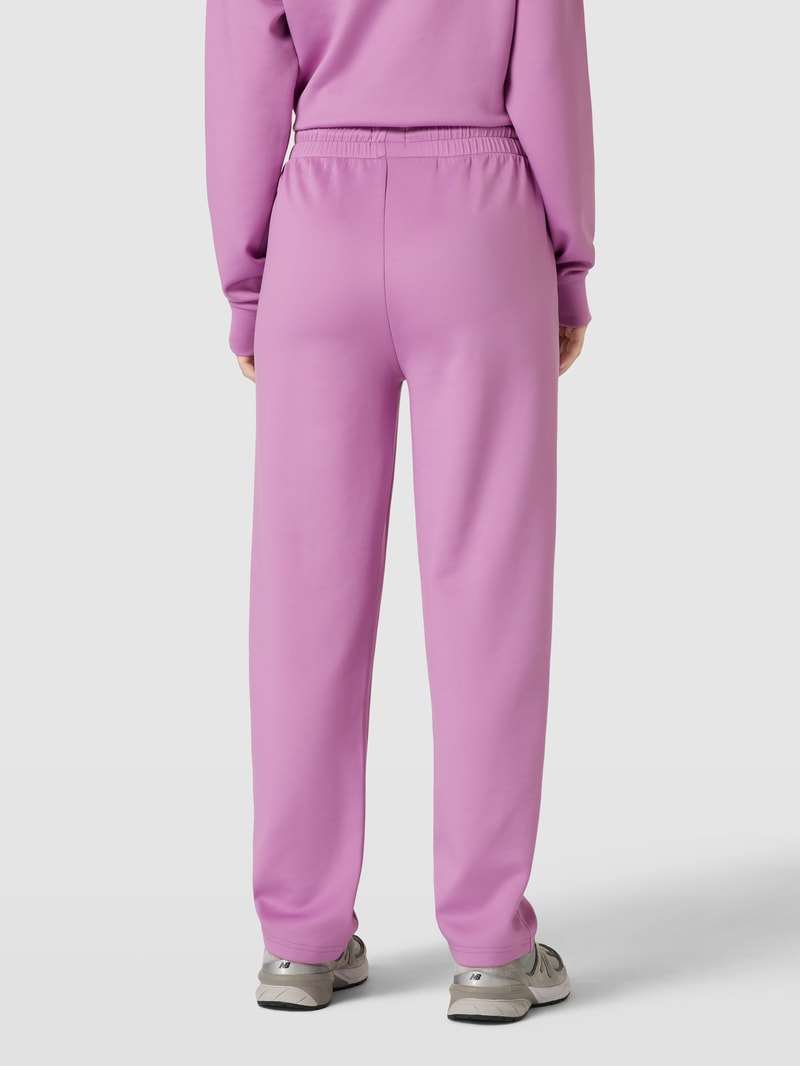 Sweatpants mit elastischem Bund in lila