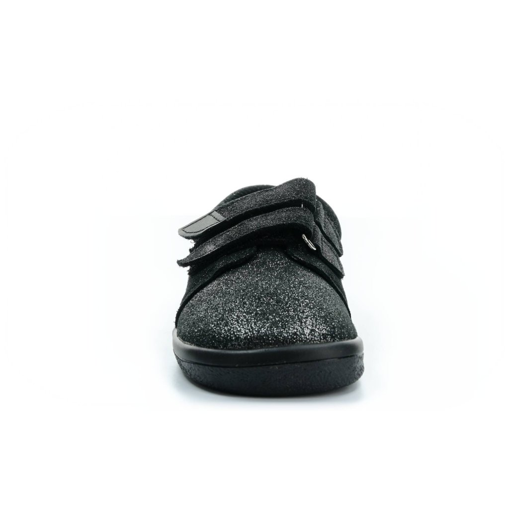 Beda Schwarz Glanz Barfuß-Halbschuhe (BF 0001/W/low)