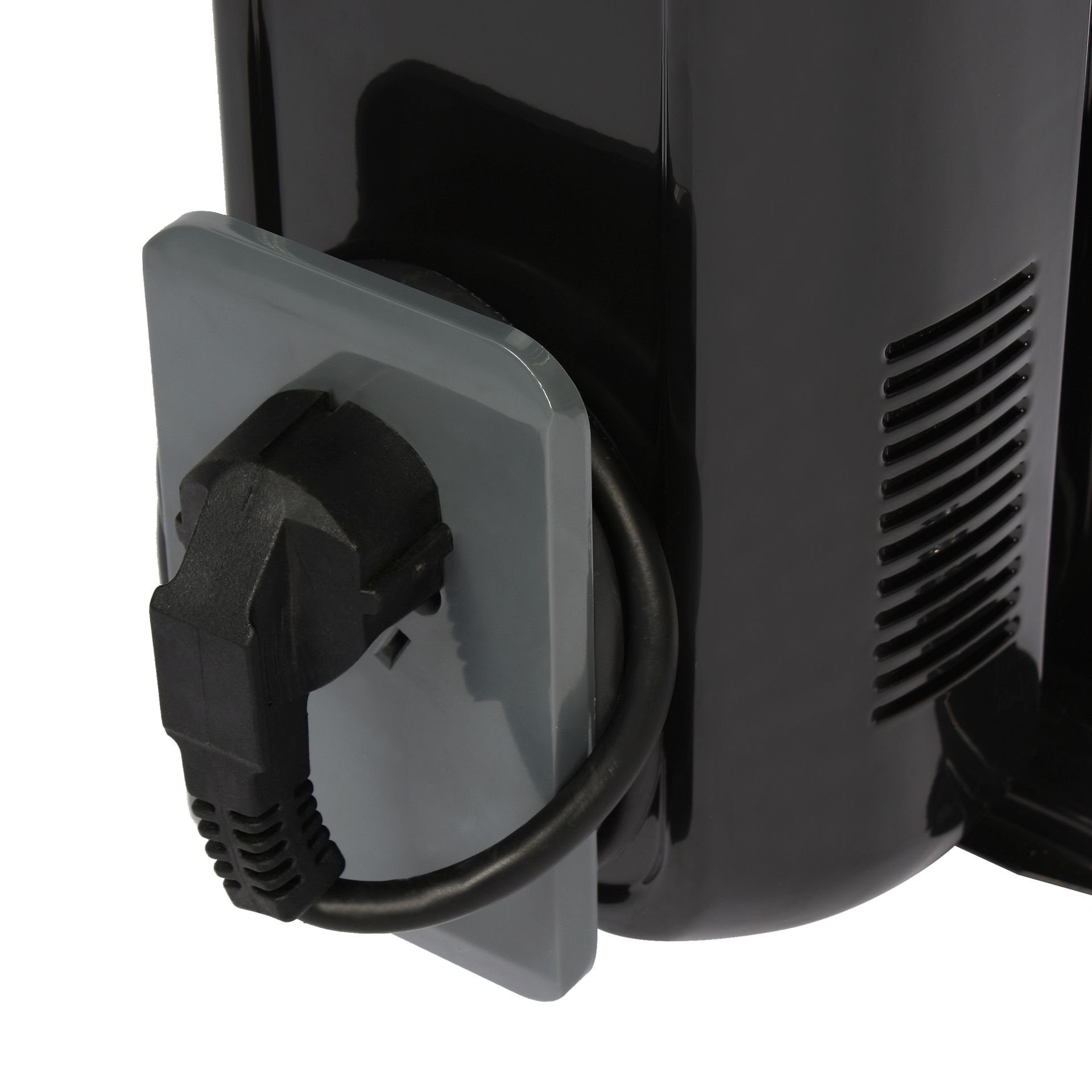 El Fuego Elektro-Heizkörper AY7044, Mobiler Ölradiator 11 Rippen, schwarz, 2500W, regelbar