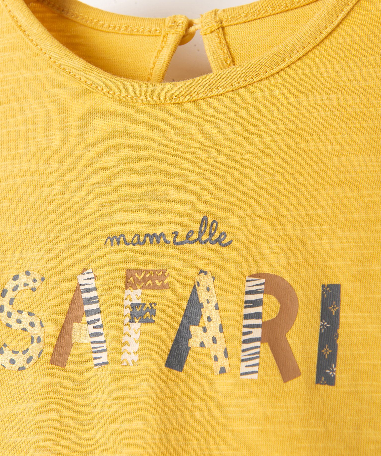 Tee-shirt bébé fille à franges et manches courtes jaune | GEMO