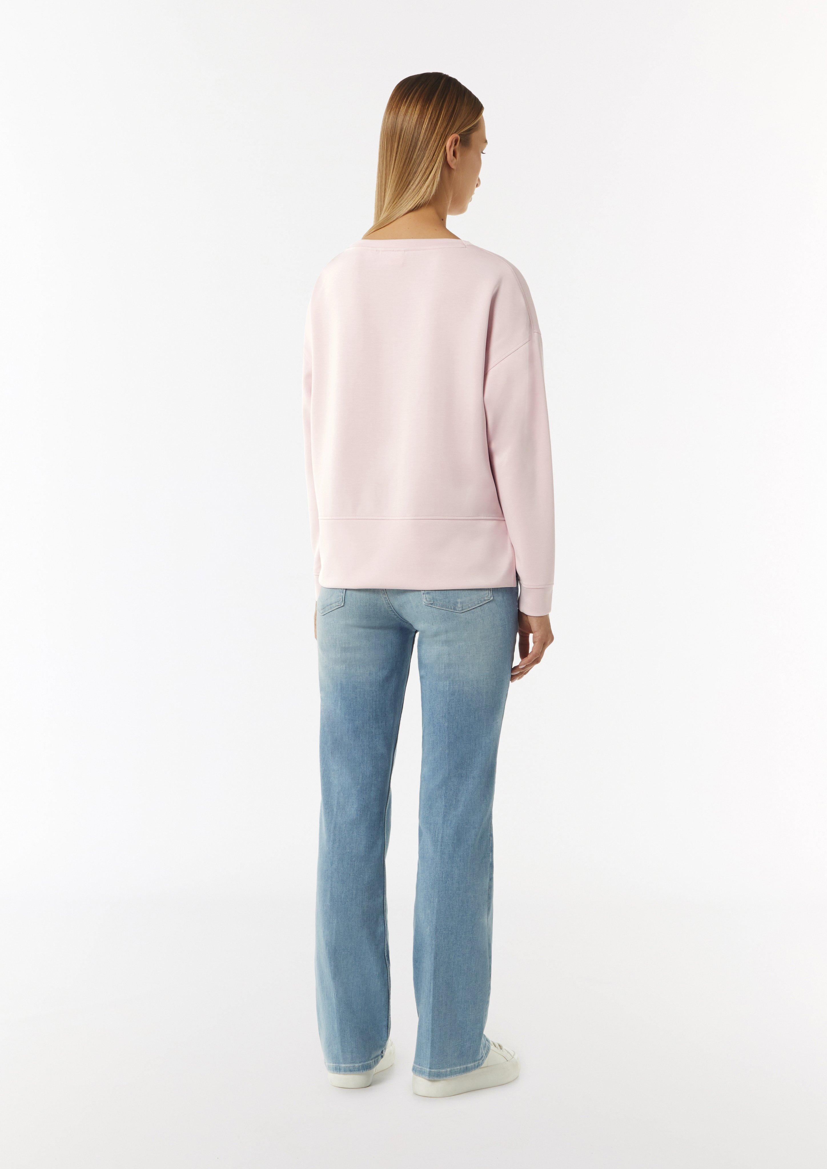 Langarmshirt aus Modalmix - zartrosa