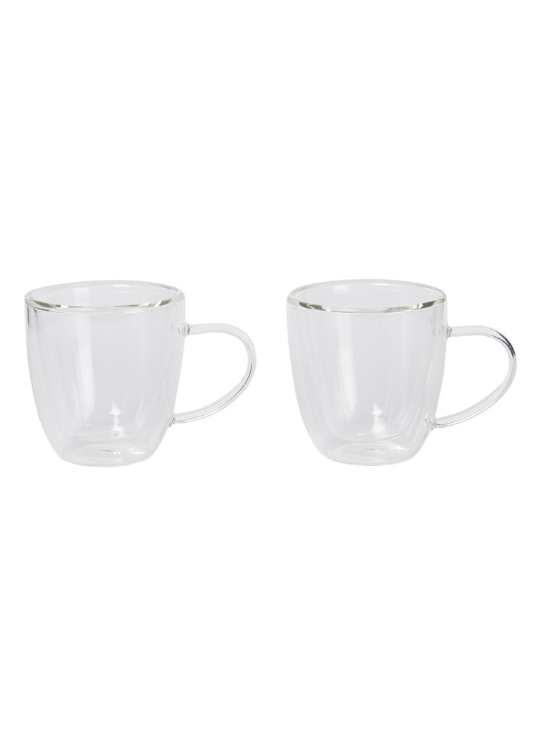 Bialetti Capri dobbeltveggede kaffe- og teglass 16 cl sett med 2