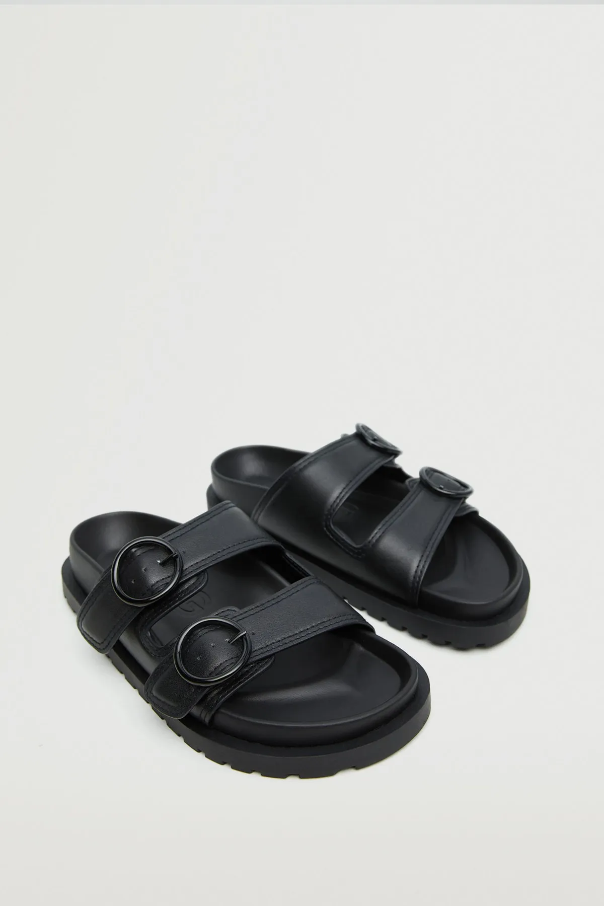 MANGO  Sandalette - Schwarz - Flacher Absatz