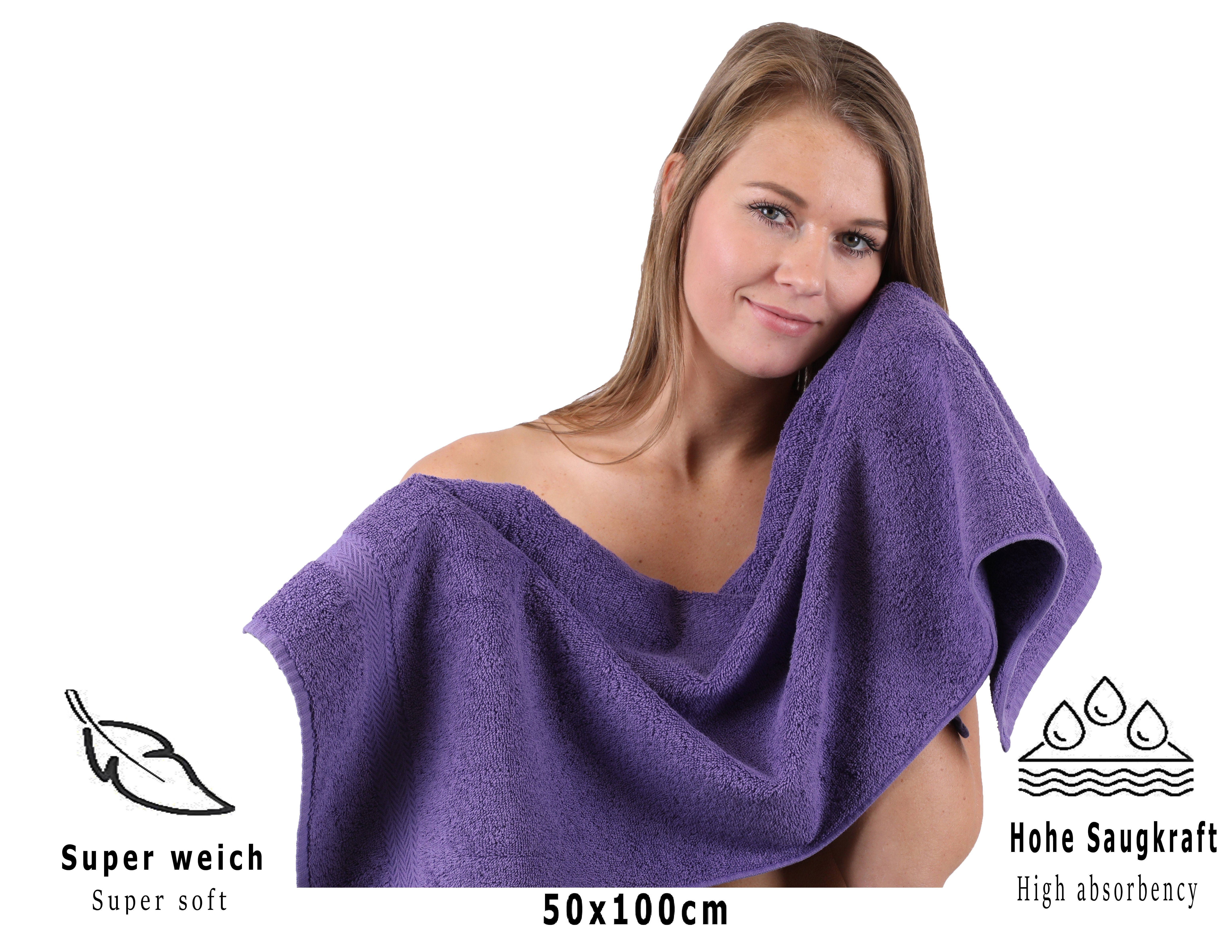 Betz Handtuch Set 6-TLG. Handtuch-Set Premium 100% Baumwolle 2 Stück Duschtücher 70x140 cm 4 Stück Handtücher 50x100 cm, 100% Baumwolle, (6-tlg)