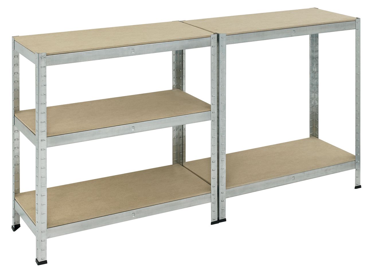 Profi-Bau-Technik ProBauTec Schwerlastregal verzinkt 175kg/Boden 180x90x40cm