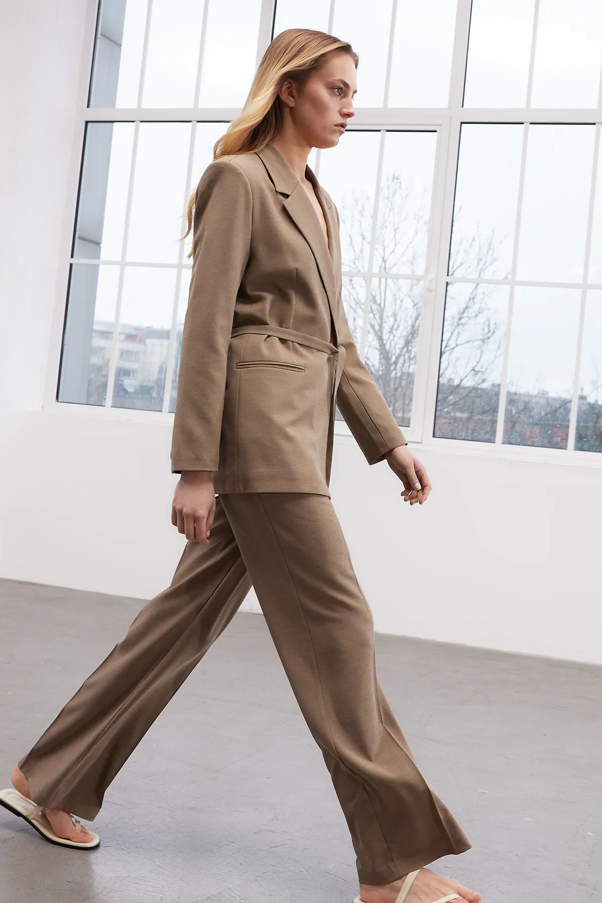 Trendyol Collection  Steingewebte Hose in limitierter Auflage TWOSS24PL00105