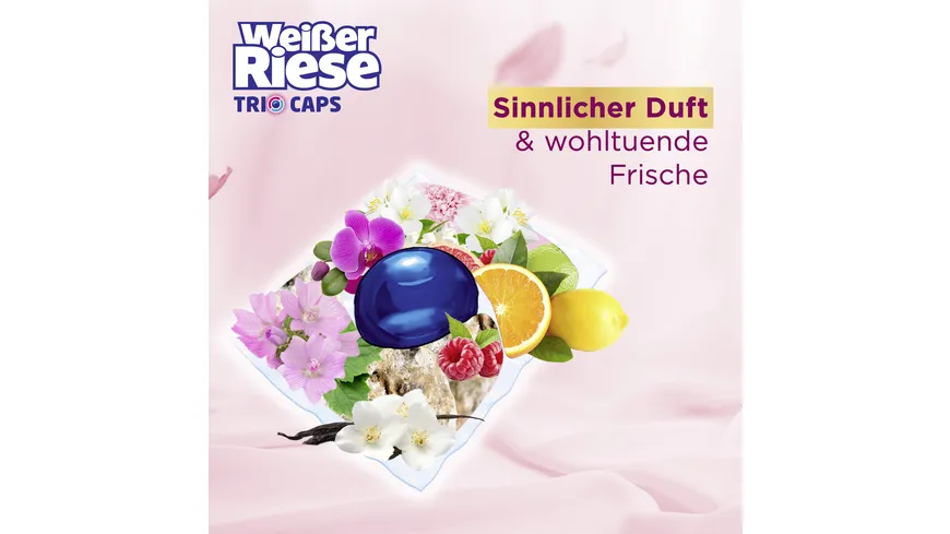 Weißer Riese Colorwaschmittel Color Trio-Caps Floral Sensation Orchidee 216 g