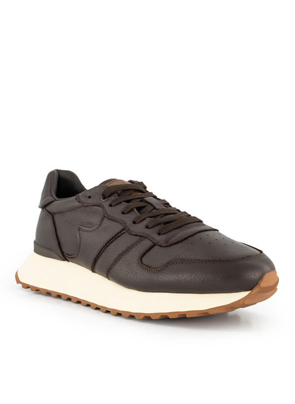 BOGGI MILANO, Sneaker, Leder, dunkelbraun