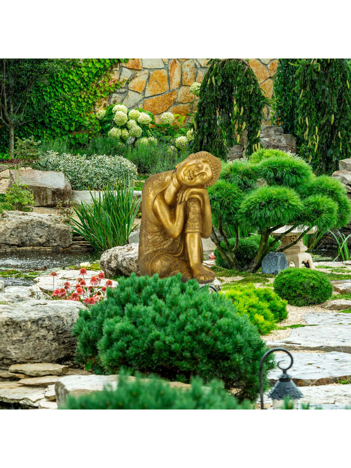 relaxdays Buddha-Figur in Gold günstig kaufen onesize