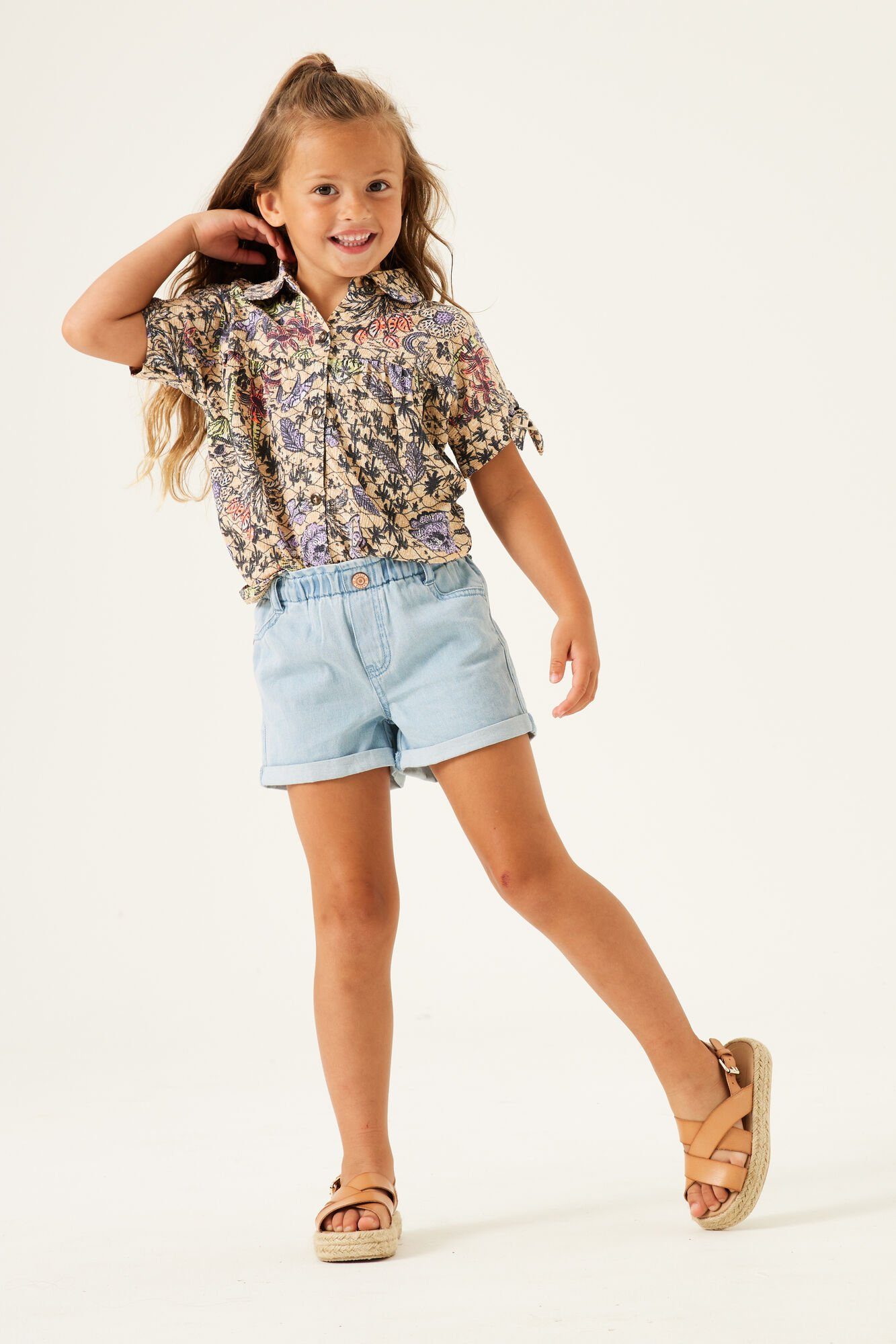 Garcia Jeansshorts mit Schlupfbund